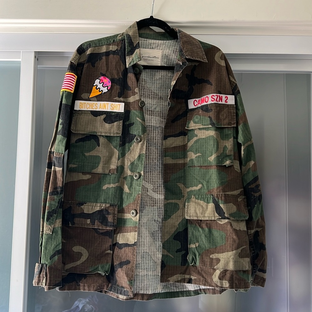 Camo patch jacket